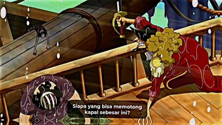 ketika Zoro salah naik kapal,malah di belah kapal orang😧🙄