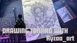 pemilik 2 ilmu pernapasan pedang? -kamado tanjiro-amv[kimetsu no yaiba] drawing ryzaa_art !