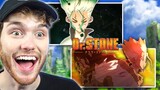 Dr. Stone Openings 1-3 REACTION! | Anime OP Reaction!