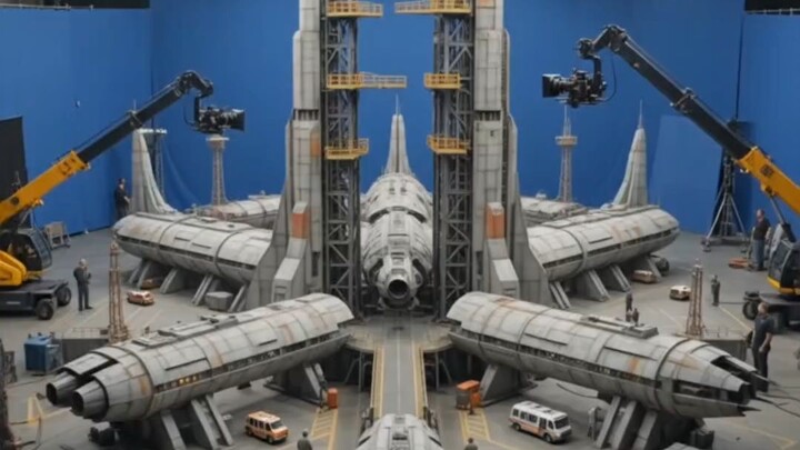 Hollywood Miniature Spaceport Disaster 🚀🔥 | Real Practical Effects BTS #Shorts #Hollywood #Miniatu