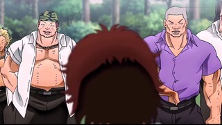 As a teenager, Baki showed his talent and challenged several street thugs alone.