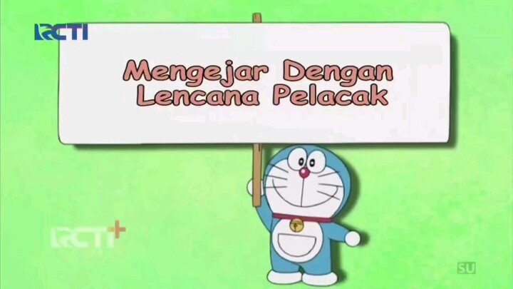 Doraemon Dub Indo | Mengejar dengan lencana pelacak