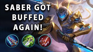 AFTER BUFF, NOW SABER IS THE KING OF ONE SHOT | Mobile Legends