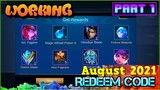 August 2021 NEW REDEEM CODES (100% WORKING) MOBILE LEGENDS | REDEEM CODES REVEAL  | ML REDEEM CODES