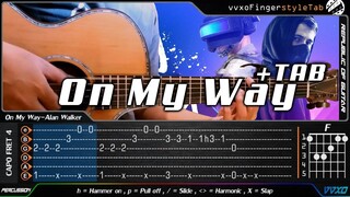 (PUBG x Alan Walker) On My Way - Fingerstyle Guitar Cover + TAB Tutorial