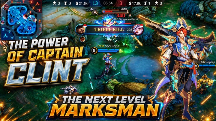 Kapten Clint Kuasai Pertandingan | MLBB MOBILE LEGEND