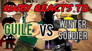 RWBY Reacts To WINTER SOLDIER Vs. GUILE - Super Soldiers Clash (Part 1) (Zimuat Animation)