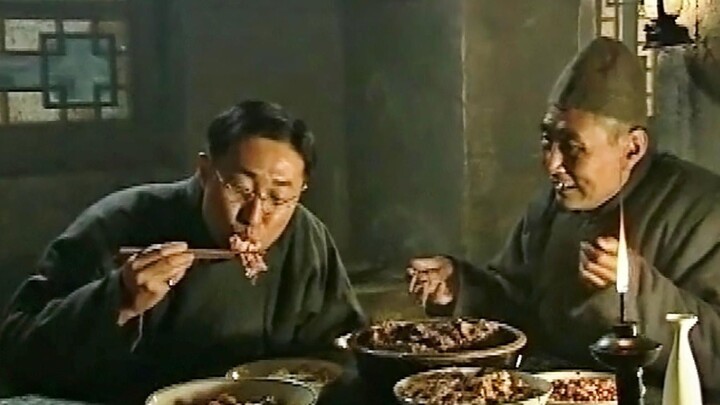 Lin Yongjian's famous eating scene, eating meat and drinking wine, smells so good!