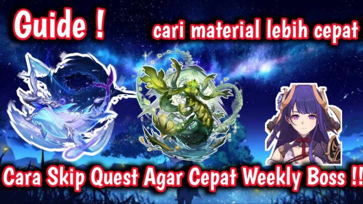 Cara Weekly Boss Tanpa Quest Genshin Impact