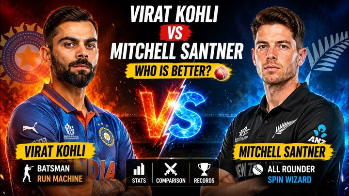 𝐕𝐢𝐫𝐚𝐭 𝐊𝐨𝐡𝐥𝐢 𝐯𝐬 𝐒𝐚𝐧𝐭𝐧𝐞𝐫 🔥 | 𝐖𝐡𝐨 𝐢𝐬 𝐁𝐞𝐭𝐭𝐞𝐫? 🏏