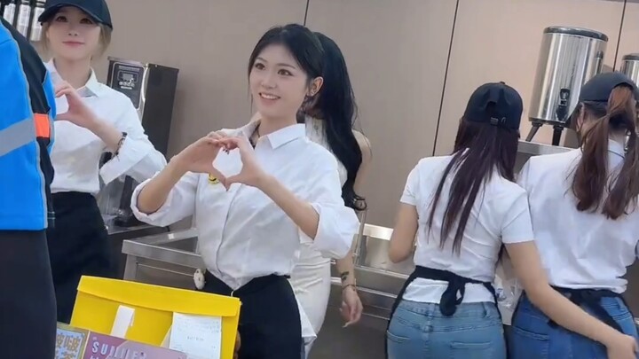 Your milk tea is still being shaken!