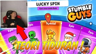 AKU GACHA SKIN DI STUMBLE GUYS MENGGUNAKAN TEORI-TEORI DARI KALIAN ! Skin special akan pulang ?😱