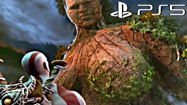 God of War PS5 GAIA TITAN Boss Fight (Kratos Kills Gaia Mother of Titans) PS5 Remaster 4K Ultra HD