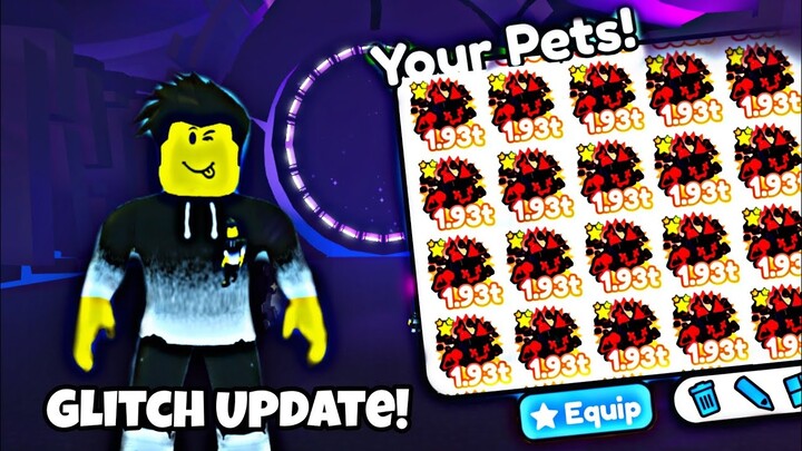 The GLITCH PETS Update in Pet Simulator X