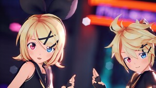 [MMD]Virtual singer Rin × Len dance|<Odo>