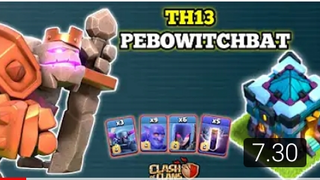 Th13 Pekka Bowitch Attack _ Strategi War Th13 Menggunakan Pekka Bowler Witch Bat Clash Of Clans #2