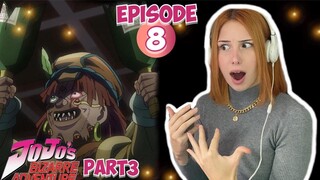 POLNAREFF VS SOUL SACRIFICE | JJBA Stardust Crusaders Episode 8 | REACTION