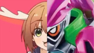 EX-Aid Aid sedang menonton