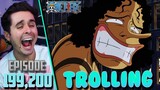 "USOP IS TROLLING" One Piece Ep. 199,200 Live Reaction!