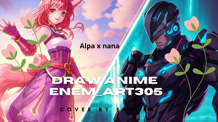 drawing nana x alpa #bstation # nanamlbb #alppbb