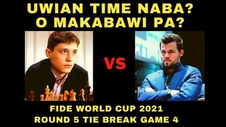 GANDA NG IMPROVEMENT! AGGRESSIVE! Fide World Cup 2021 Esipenko Vs Carlsen R5 tie break 10+10 Game 2