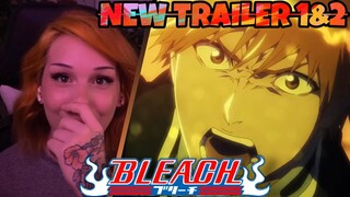 BLEACH NEW TRAILERS 1 & 2 | Thousand Year Blood War | REACTION