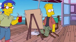 The Simpsons: Is there really no future for bad students? Bart becomes a famous artist