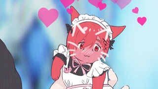 [ff14]Cô hầu gái dễ thương của chú mèo nhỏ màu đỏ lắc