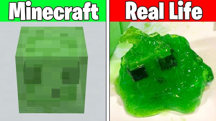 Realistic Minecraft | Real Life vs Minecraft | Realistic Slime, Water, Lava #222