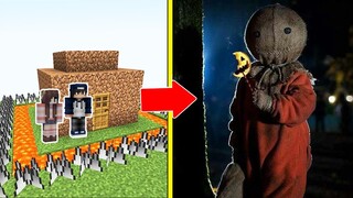 NGƯỜI NỘM QUỶ HALLOWEEN Tấn Công Nhà Được Bảo Vệ Bởi bqThanh và Ốc Trong Minecraft