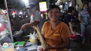 VỢ CHỒNG CÂM ĐIẾC BÁN BÁNH TRÁNG NƯỚNG VÀ CƠM CHÁY KHO QUẸT VỈA HÈ SÀI GÒN