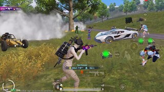 FIGHTING with 3 FULL SQUADS HERE 😱 pubg mobile