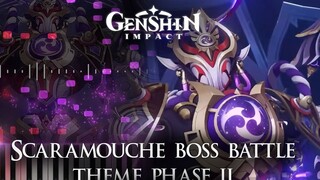 [Piano] "Genshin Impact" Trận chiến với trùm Scaramucci giai đoạn hai bgm