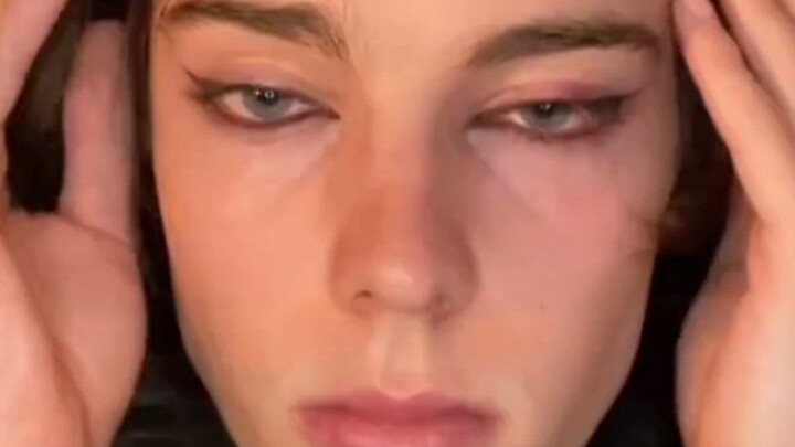 When a guy puts on eyeliner