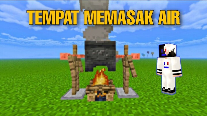 Tutorial Membuat Tempat Memasak Air Di MINECRAFT Mudah!!!