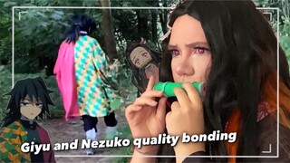 Giyu and Nezuko cosplayers go on an Adventure | Cosplay vlog (Demon Slayer)