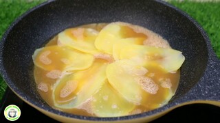 ไข่เจียวมันฝรั่งแผ่น มันฝรั่งทอดแบบนี้อร่อยมากๆ เด็กๆชอบที่สุด