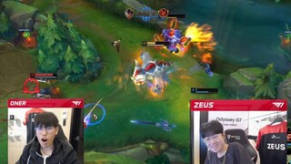 T1 Zeus dual cùng Oner siêu hài hước, hét banh cả gaming house