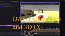 Learning Godot Game Engine & Blender, day 1 summary