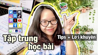 CÁCH TẬP TRUNG TỐI ĐA HỌC BÀI KHÔNG LÃNG PHÍ THỜI GIAN ⏰