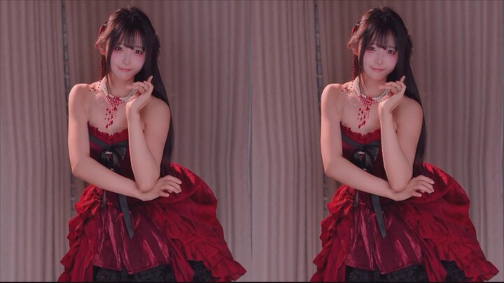 【Trứng cá muối】Cực Lạc Tịnh Độ (Cực Lạc Tịnh Độ) Đầm Lolita màu đỏ phong cách Gothic 🐟 Nhảy otaku, c