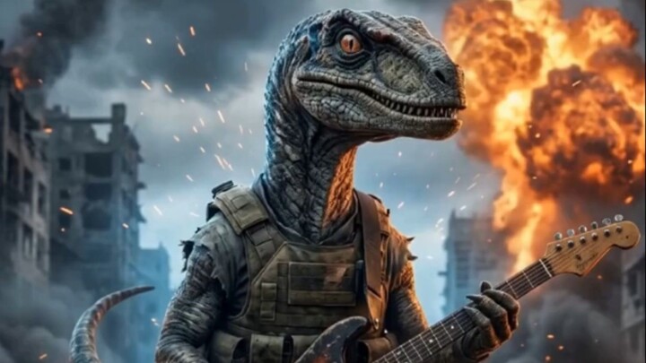 恐龙摇滚音乐会！🔥🎸Dinosaur Rock Concert! 🦖🎸🔥