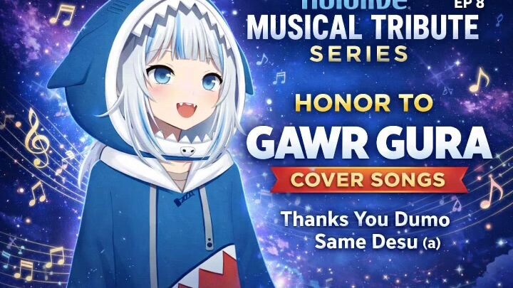 h, musical tirbute series season 10 episode 8 honoring tribute to gawr gura song short playlist