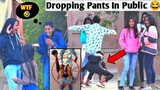 Dropping Pant in Public ||Prank on cute girls || Epic Reaction | J E Prank