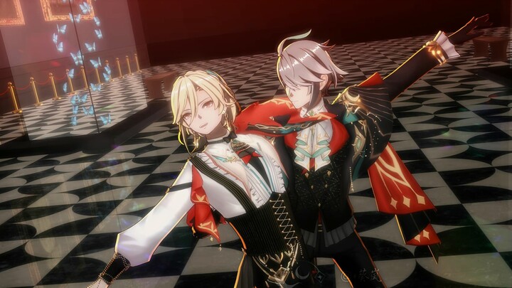 It's awesome that you two can finish the dance without laughing丨Genshin Impact Wei Hai