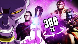 360° VIDEO - BEERUS DESTROYS EVERYONE!!