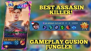 best assasin killer, gameplay gusion jungler