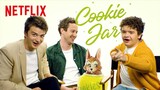 Joe Keery, Gaten Matarazzo, and Joseph Quinn Answer To a Nosy Cookie Jar | Stranger Things | Netflix