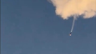 天上掉下来个几百吨的钢管，实拍路人视角！SpaceX