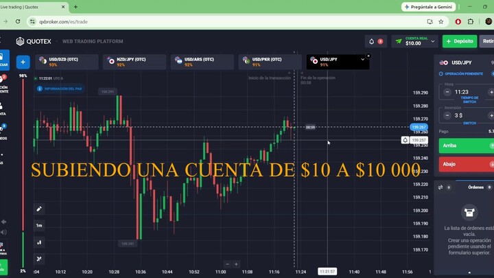 1.SUBIENDO LA CUENTA DE $10 A $10 000